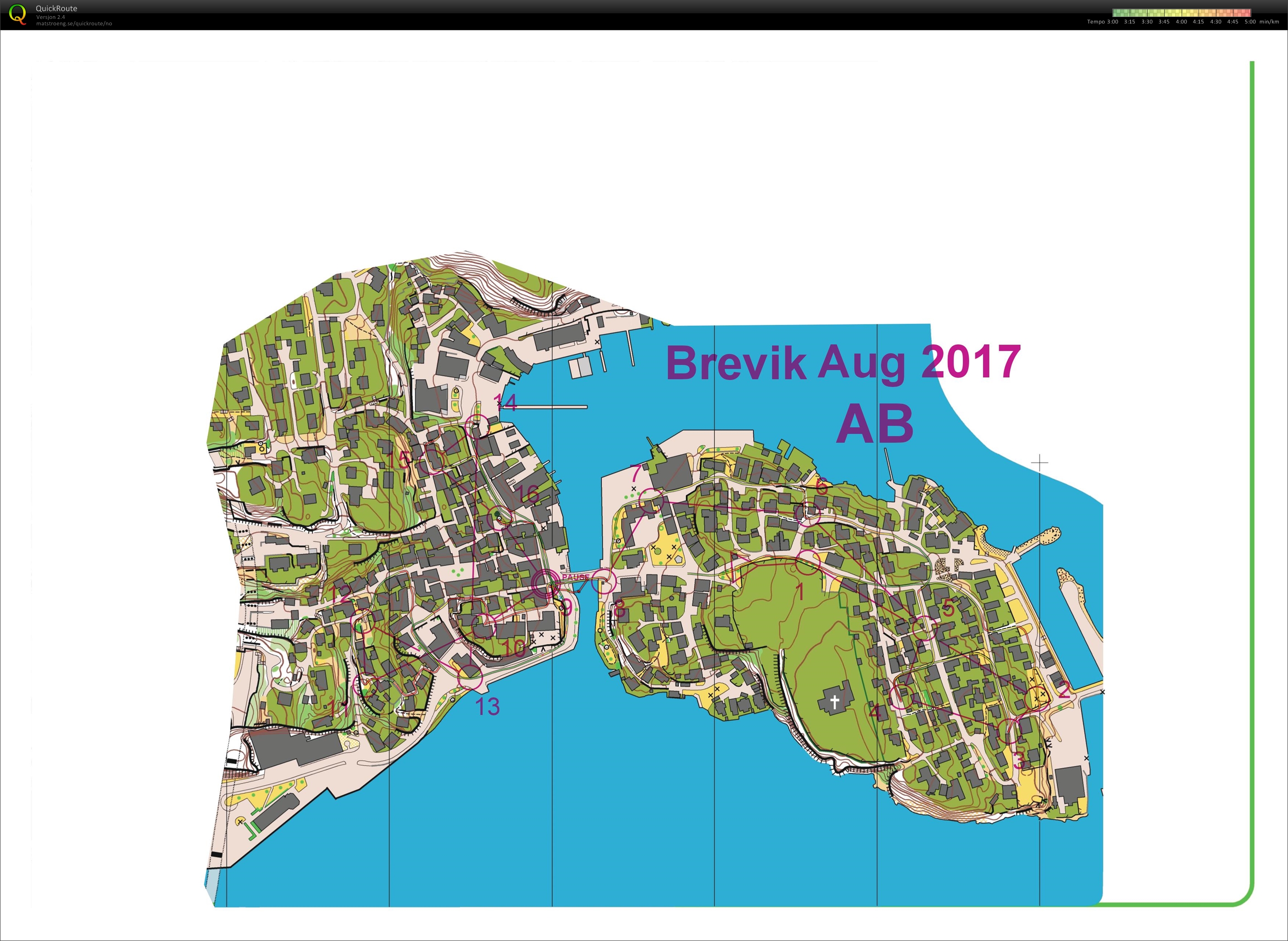 Sprint Brevik - del A og B (02.08.2017)